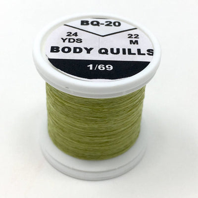 Hends Body Quills Green (HD-BQ 20) Chenilles, Body Materials