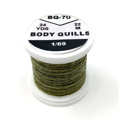 Hends Body Quills Light Olive - Dark Olive Multicolor (HD-BQ 70) Chenilles, Body Materials