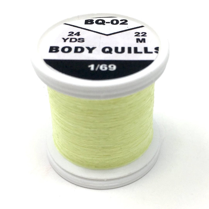 Hends Body Quills Light Yellow Olive (HD-BQ 02) Chenilles, Body Materials