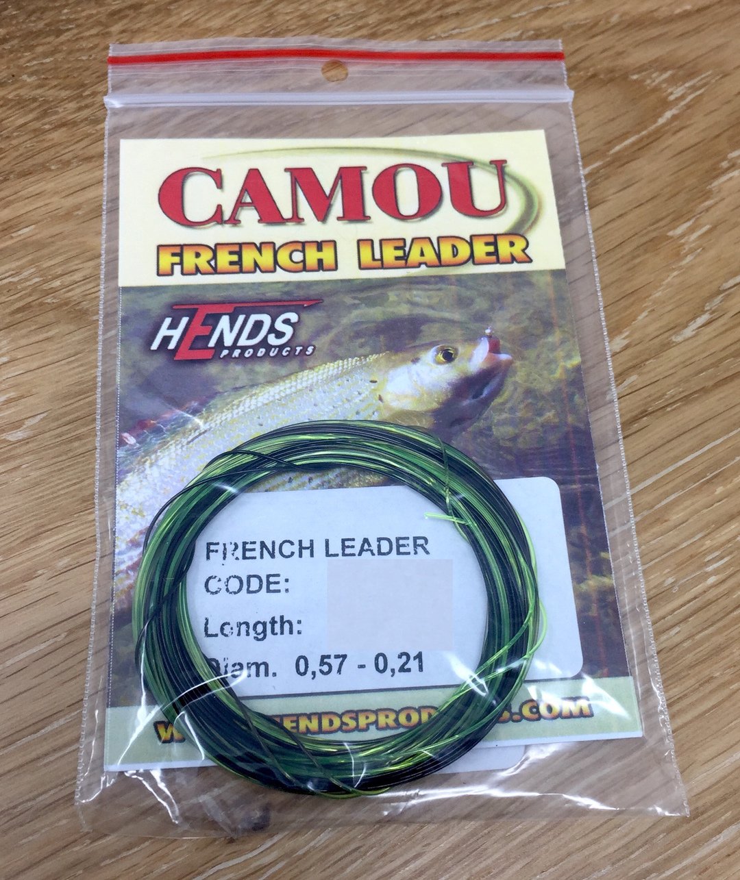 Hends Camou French Leader 4.5m Camou Fluorescent / 2.8 kg 4x Leaders & Tippet