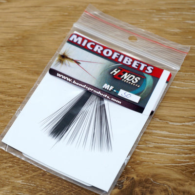 Hends Microfibets mayfly tails black fly tying