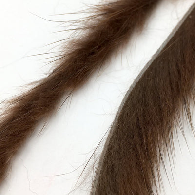 Hends Muskrat Zonker Strips 1.5mm Rusty Hair, Fur