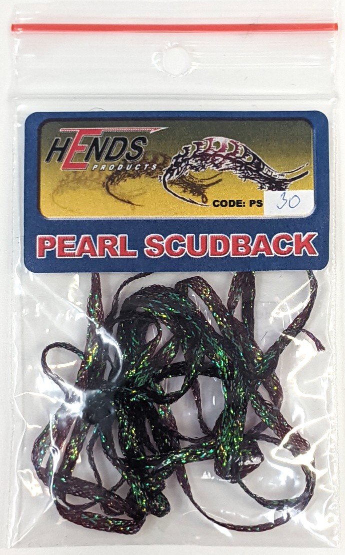 Hends Pearl Scudback Black Chenilles, Body Materials