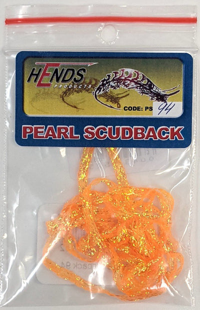 Hends Pearl Scudback Fluorescent Orange Chenilles, Body Materials