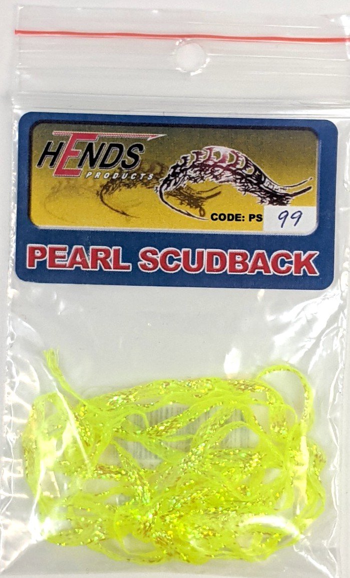 Hends Pearl Scudback Yellow Fluorescent Chenilles, Body Materials