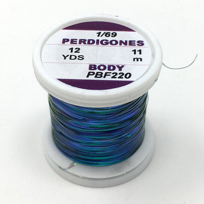 Hends Perdigones Pearl Body - Fine  1/69 Deep Green Wires, Tinsels