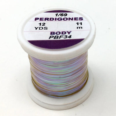 Hends Perdigones Pearl Body - Fine  1/69 Olive Wires, Tinsels