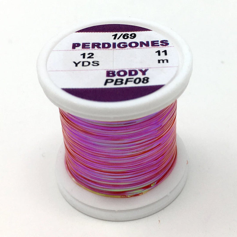 Hends Perdigones Pearl Body - Fine  1/69 Red Wires, Tinsels