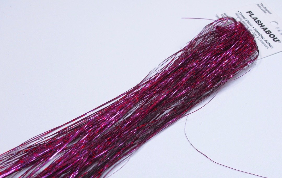 Holographic Flashabou Fuschia Fly Tying Flash