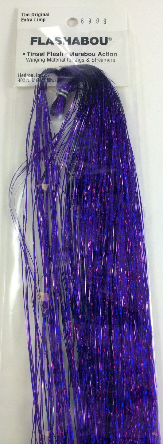 Holographic Flashabou Purple Fly Tying Flash