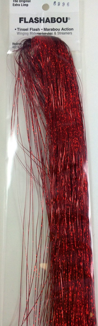 Holographic Flashabou Red Fly Tying Flash