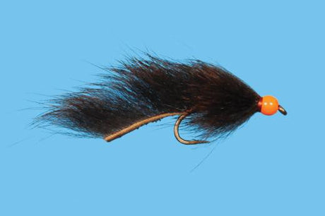 Hot Head Pine Squirrel Leech Brown / 10 Trout Flies