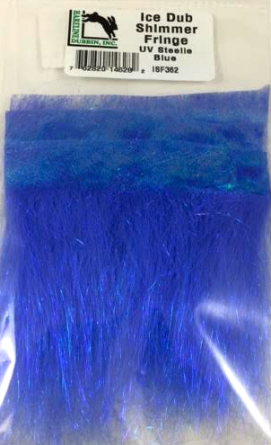 Ice Dub Shimmer Fringe UV Steelie Blue