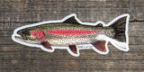 Jeff Currier Decals Rainbow Trout / 5 inch Stickers