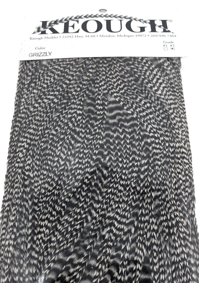 Keough #2 Grade Grizzly Saddle Natural #242 – Dakota Angler