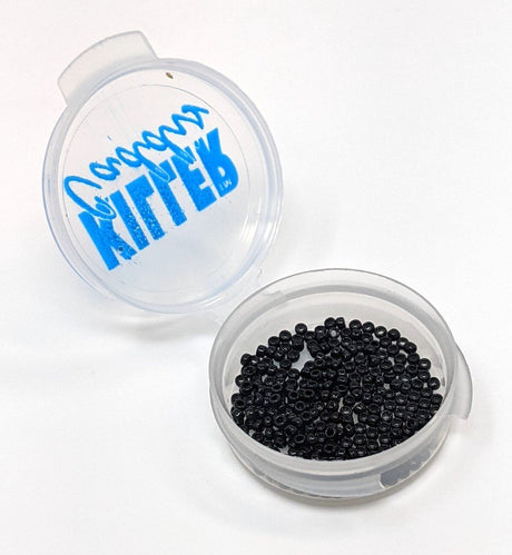 Killer Caddis Glass Beads Black / Large Beads, Eyes, Coneheads