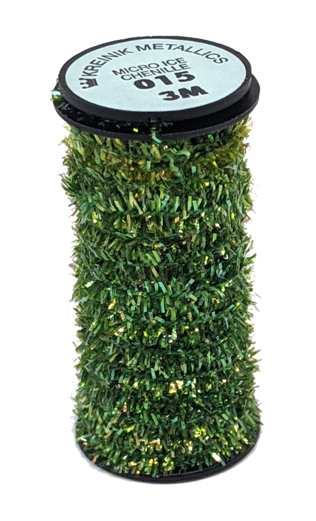 Kreinik Micro Ice Chenille Chartreuse Chenilles, Body Materials
