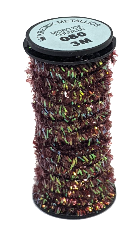 Kreinik Micro Ice Chenille Garnet Chenilles, Body Materials