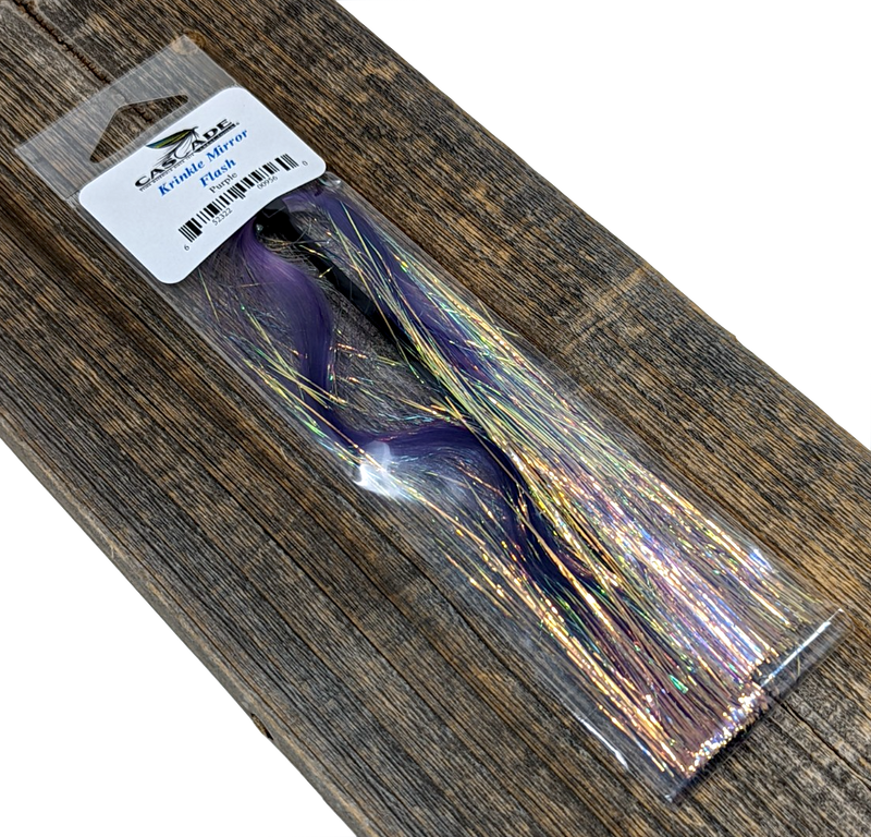 Krinkle Mirror Flash Purple Flash, Wing Materials