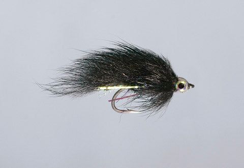 Kure's Squirrel Micro Zonker Black Flies