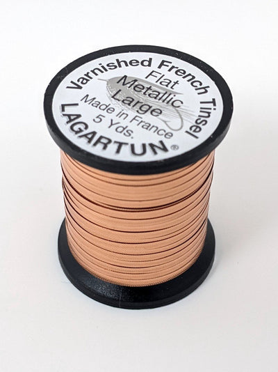 Lagartun Metal Flat Satin Embossed Tinsel Copper / Large Wires, Tinsels
