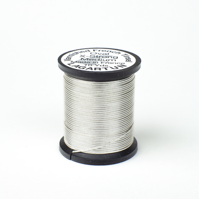 Lagartun Metal Oval Tinsel Silver / Medium Wires, Tinsels