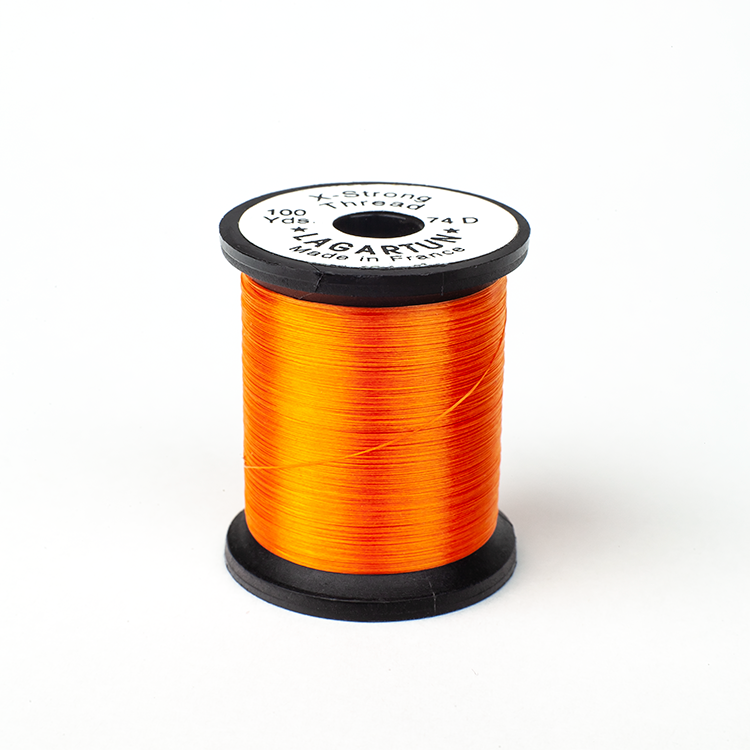 Lagartun Tying Thread X-Strong 74D Fluor Orange Threads