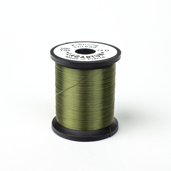 Lagartun Tying Thread X-Strong 95D Olive Threads