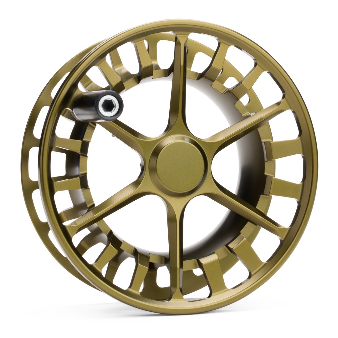 bronze color fly reel Lamson Guru S Spool 5+ OG
