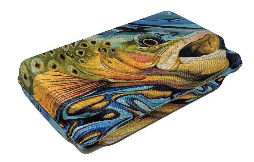 Large Lycra Covered Trout Design Fly Box Fly Box