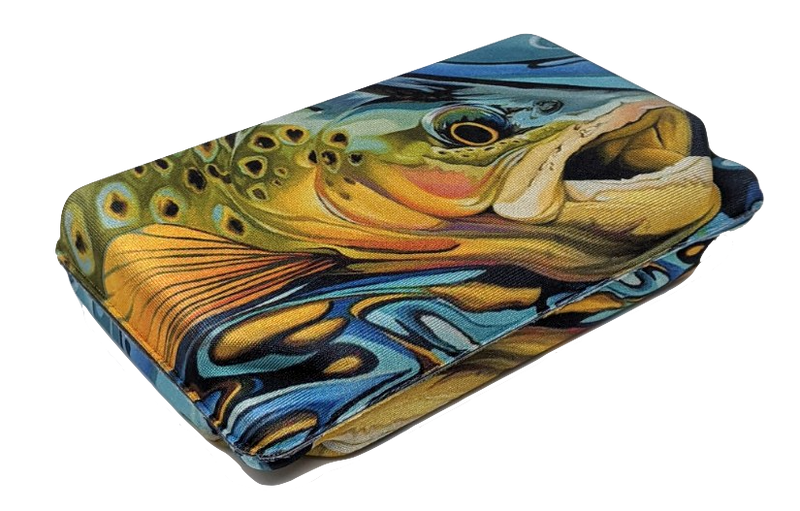 Large Lycra Covered Trout Design Fly Box Fly Box