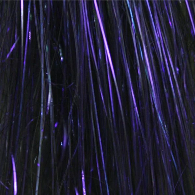 Larva Lace Saltwater Angel Hair Electric Purple Flash, Wing Materials