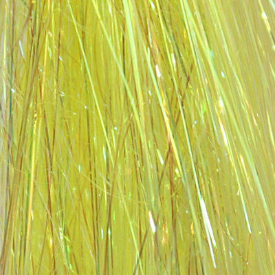 Larva Lace Saltwater Angel Hair Electric Yellow Flash, Wing Materials