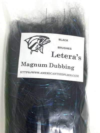 Letera's Magnum Dubbing Brushes Black Dubbing