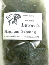 Letera's Magnum Dubbing Brushes Dirty Olive Dubbing