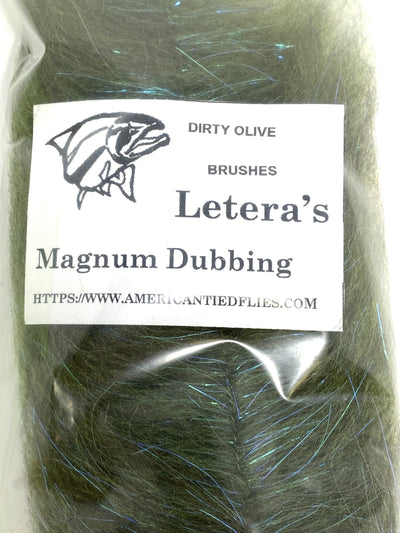 Letera's Magnum Dubbing Brushes Dirty Olive Dubbing
