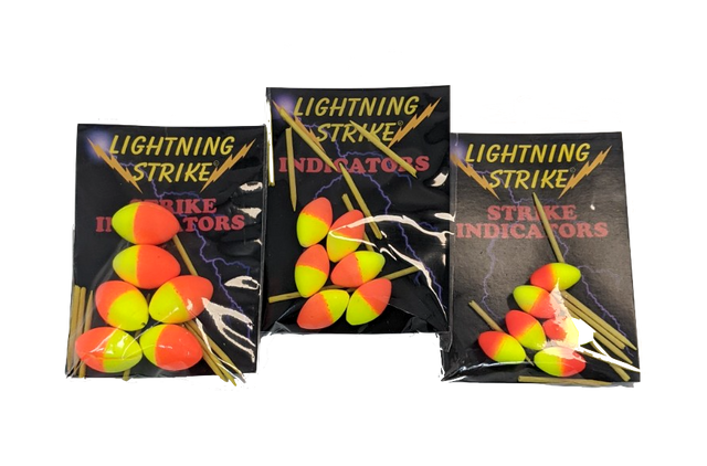 Lightning Strike Bi-Visible Football Indicators w/ Pegs Strike Indicators