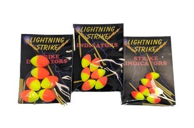 Lightning Strike Bi-Visible Football Indicators w/ Pegs Strike Indicators