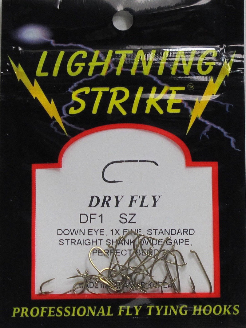 Lightning Strike DF1 Dry Fly Hook 25 Pack