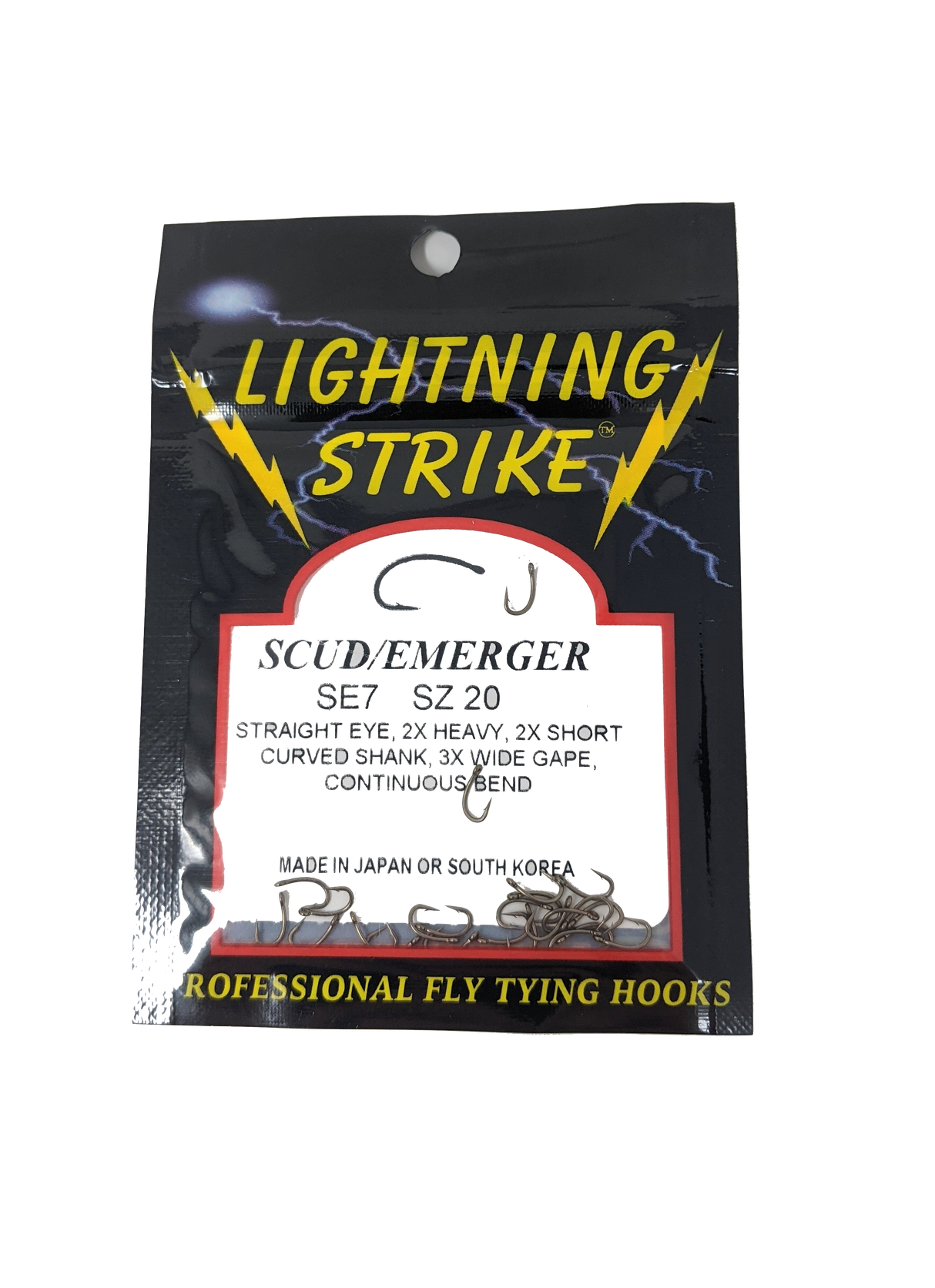 Lightning Strike SE7 Scud Hook 25 Pack 14 Hooks