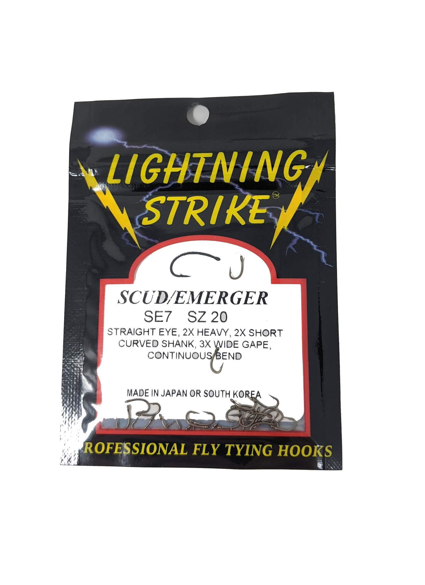 Lightning Strike SE7 Scud Hook 25 Pack 14 Hooks