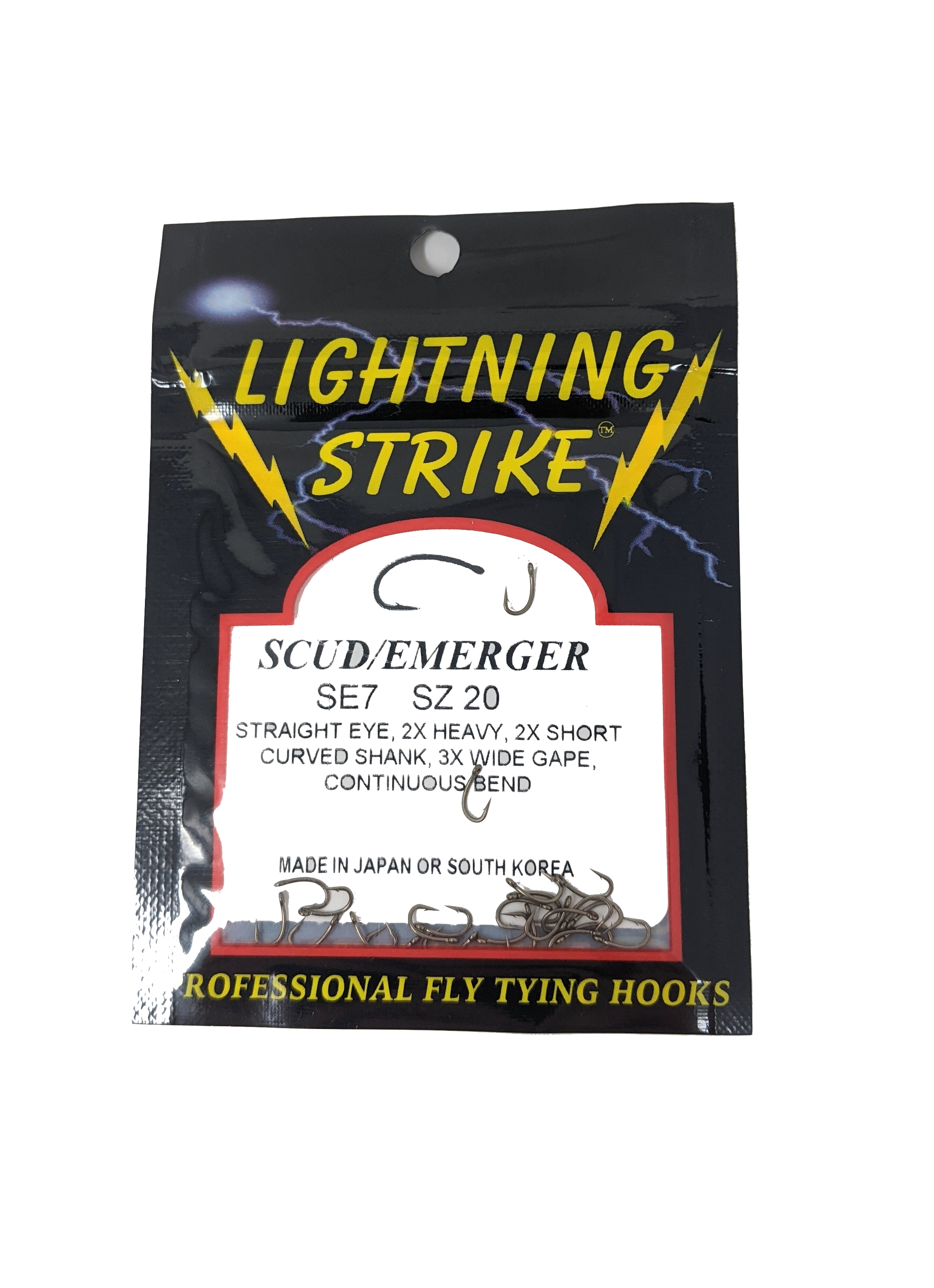 Lightning Strike SE7 Scud Hook 25 Pack 14 Hooks