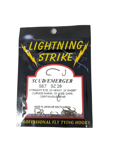 Lightning Strike SE7 Scud Hook 25 Pack 14 Hooks
