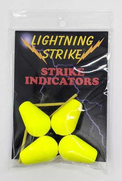 Lightning Strike Tear Drop Indicator 3/4" Fl Yellow (w/ pegs) Strike Indicators