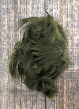 Mallard Barred Flank Olive Saddle Hackle, Hen Hackle, Asst. Feathers