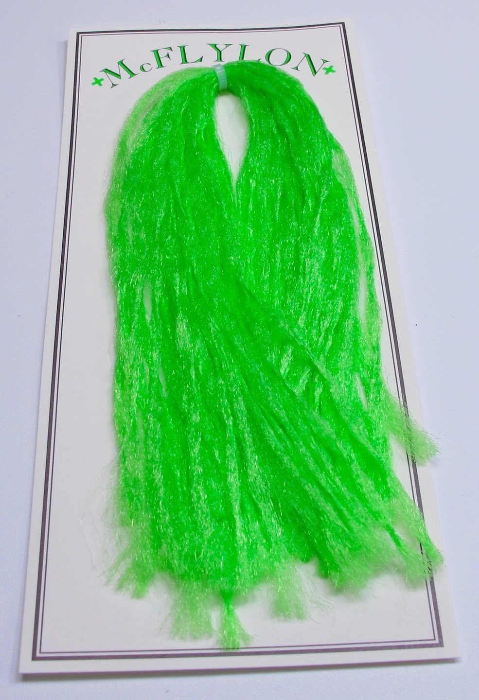 McFlylon Poly Yarn Fl. Green Flash, Wing Materials