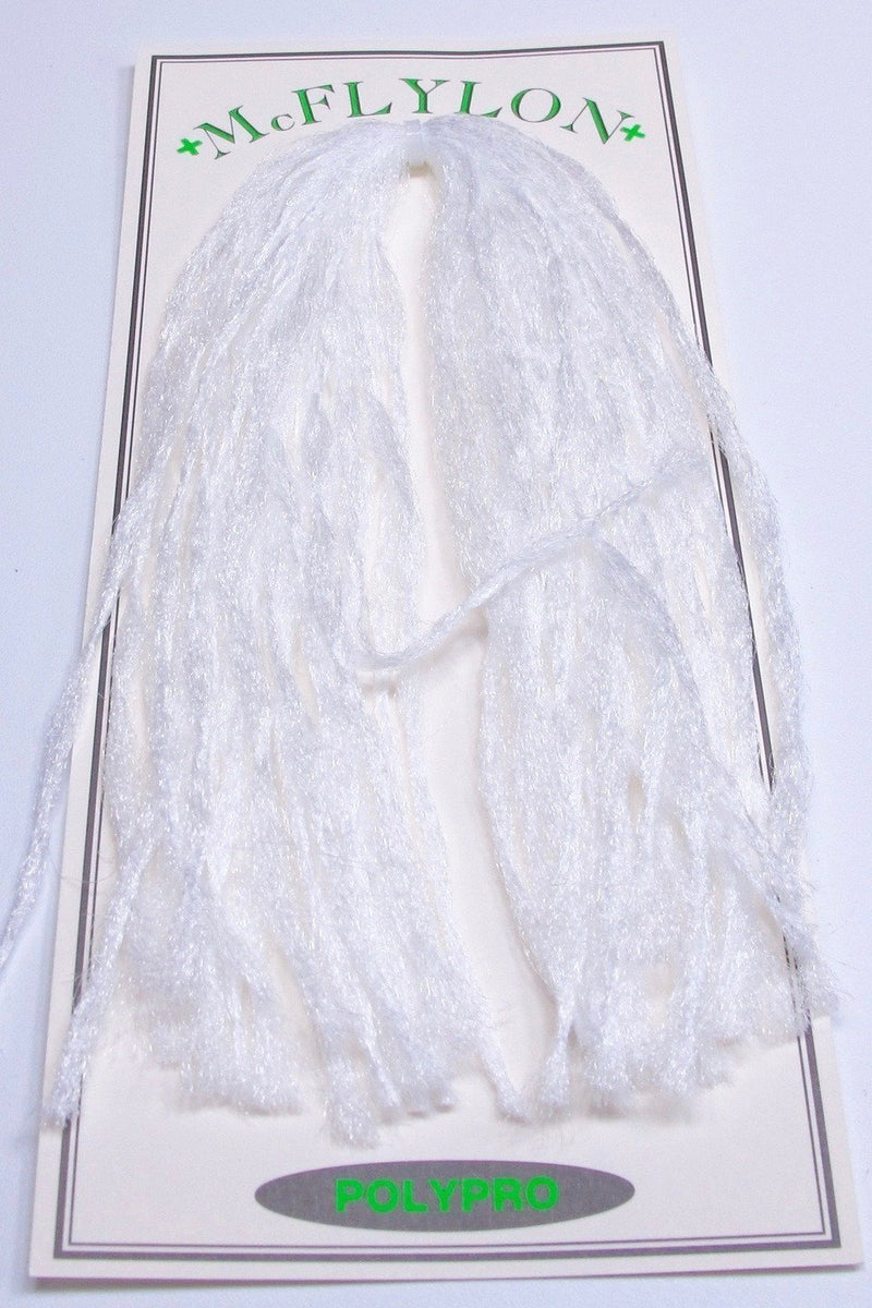 McFlylon Poly Yarn White Flash, Wing Materials