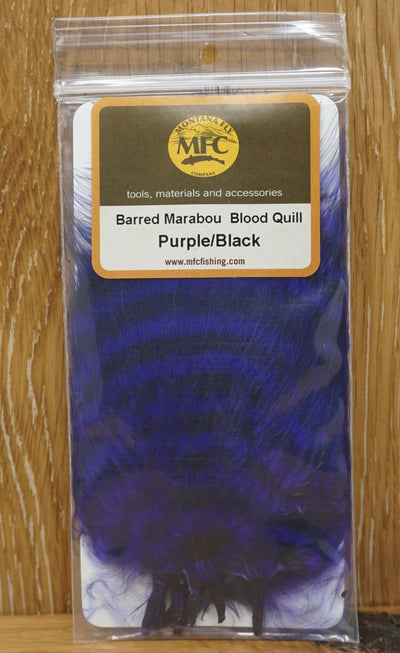 MFC Barred Marabou Blood Quill Purple/Black