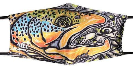 MFC Filter Face Mask Estrada's Brown Trout Graffiti Clothing