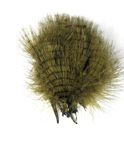 MFC Fine Barred Marabou Olive/Barred Black Saddle Hackle, Hen Hackle, Asst. Feathers